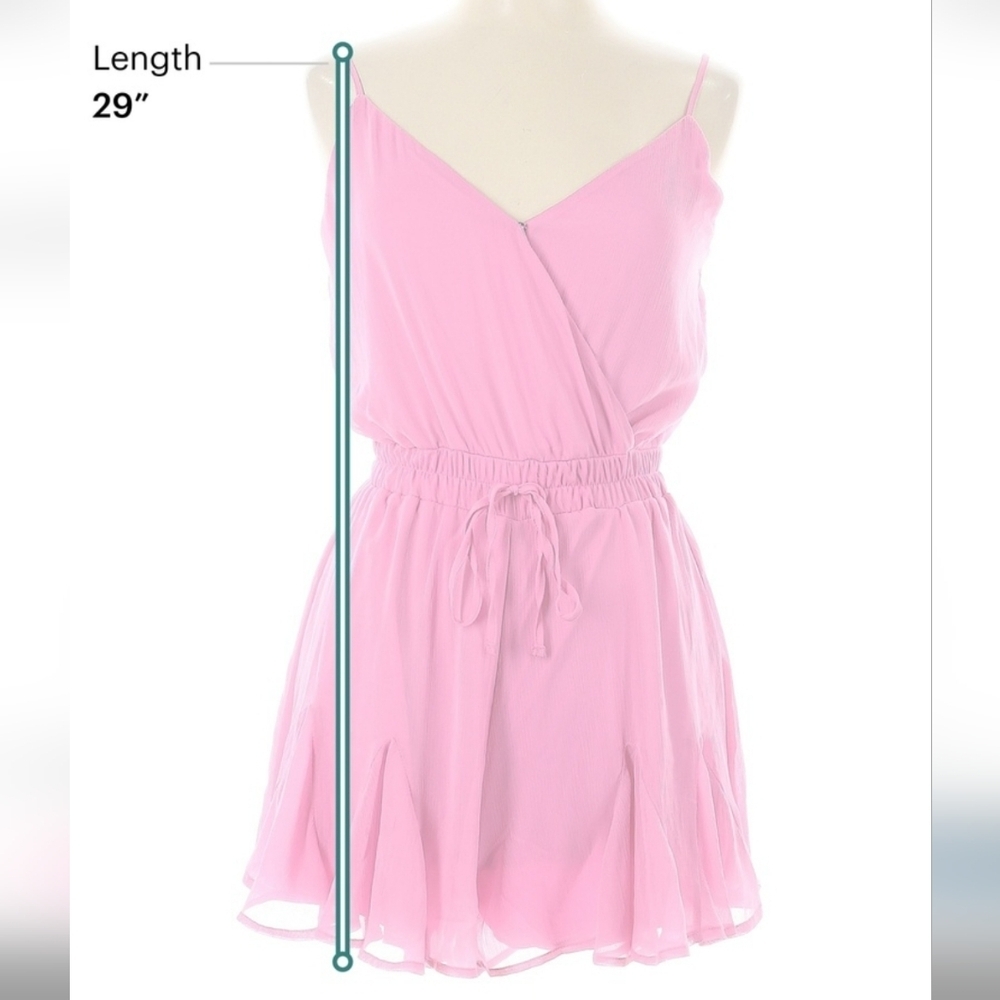 Francesca's Pink Romper Large NWT - Picture 4 of 9